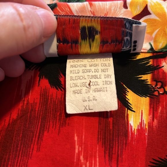Vintage Pacific Legend Apparel Men’s Button Up Short Sleeve Hawaiian Shirt 1033 - Picture 4 of 4